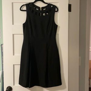 Eliza J black fit and flare dress - size 10
